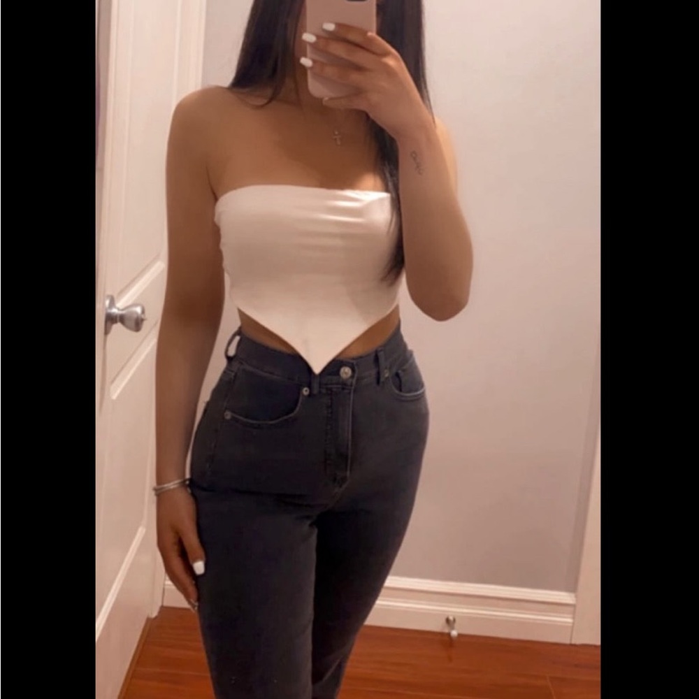 bandeau scarf top